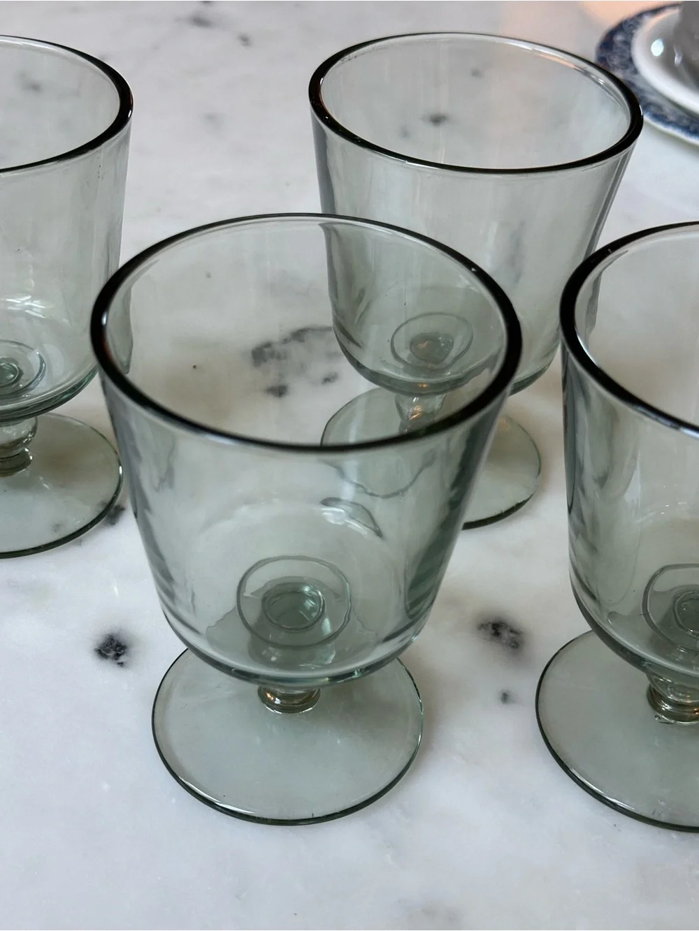 Threshold by Studio McGee Green Goblet Glasses - Set of 4